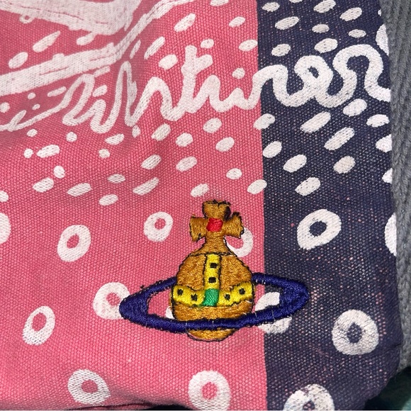 Vivienne Westwood Kenya-Made sustainable micro tote bag embroidered orb - Picture 4 of 15